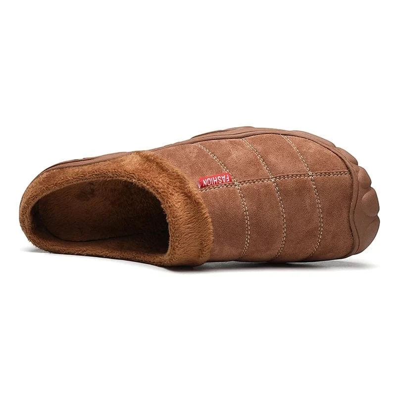 Chausson cuir homme