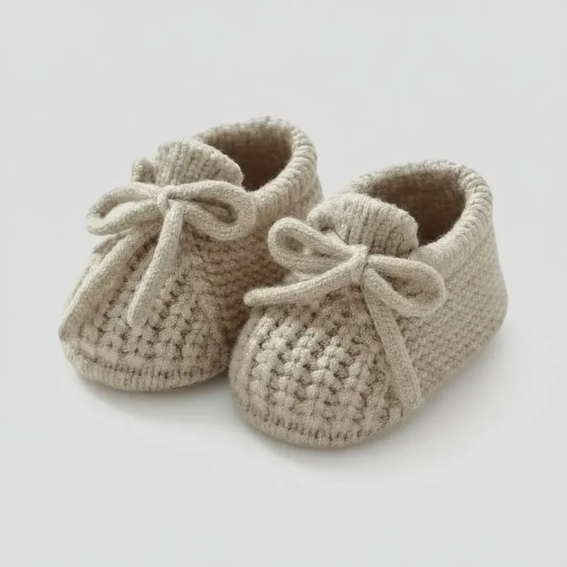Chaussons de Naissance en Laine pour Bébé