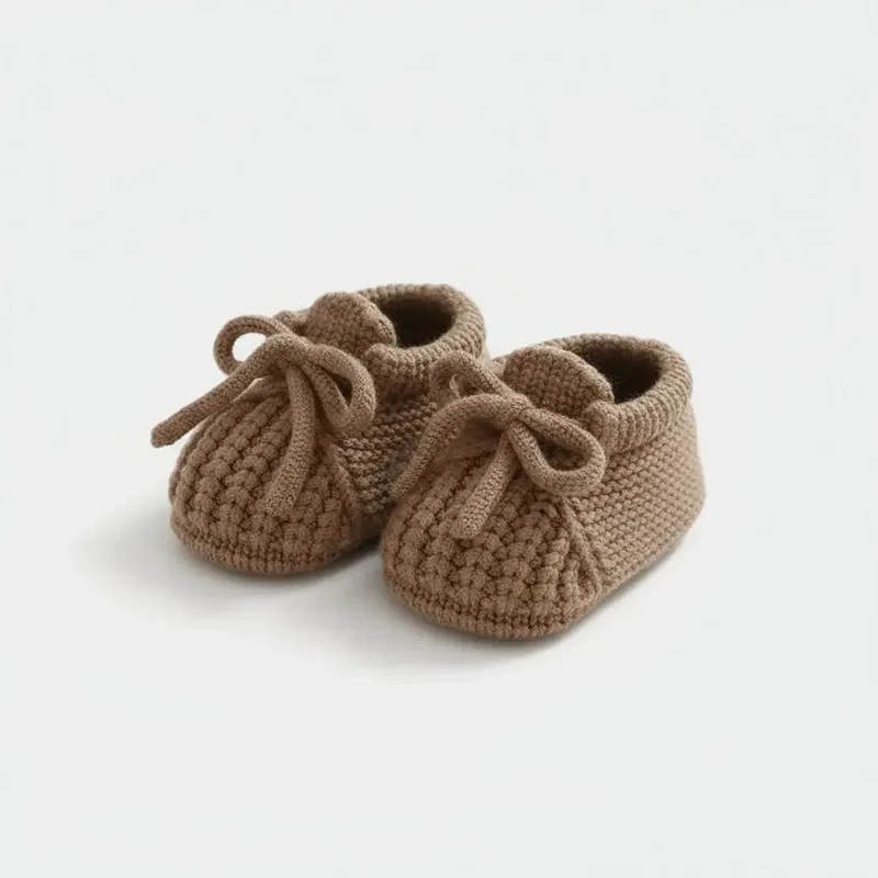 Chaussons de Naissance en Laine pour Bébé