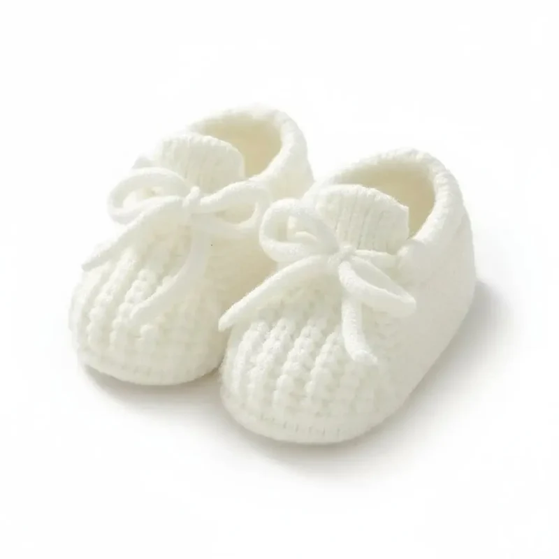 Chaussons de Naissance en Laine pour Bébé