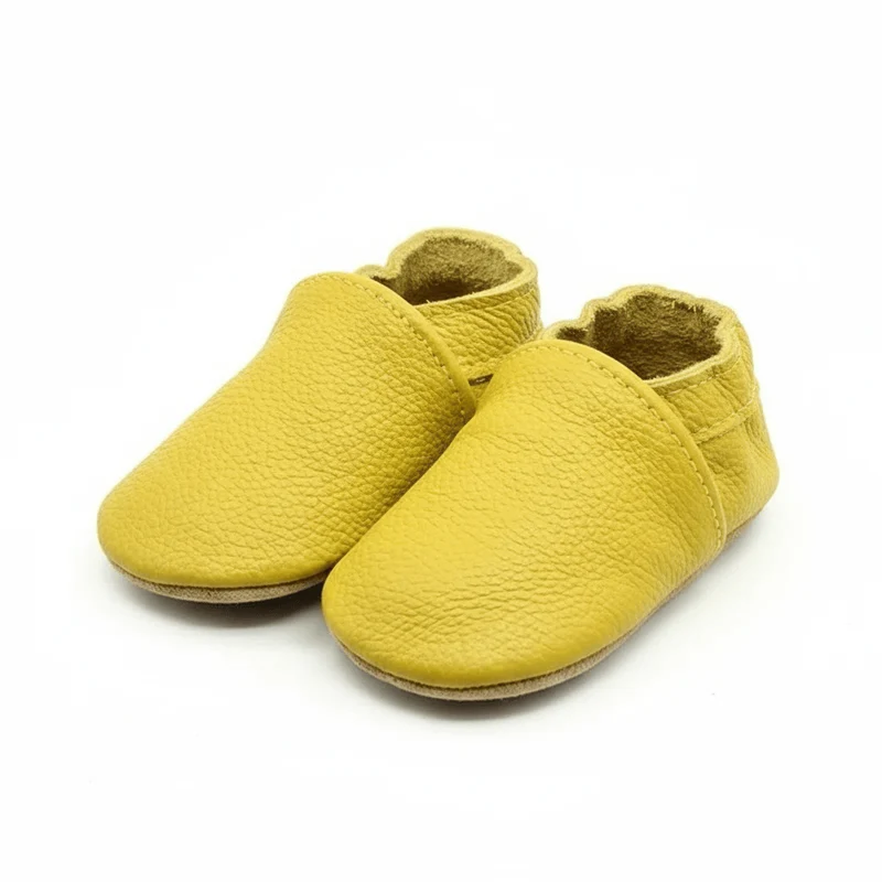 Chaussons Bébé en Cuir Souple