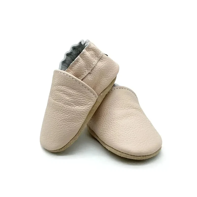 Chaussons Bébé en Cuir Souple