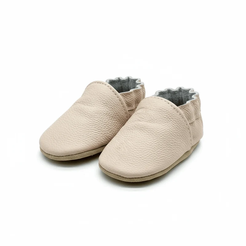 Chaussons Bébé en Cuir Souple