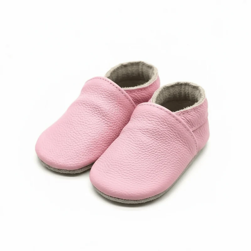 Chaussons Bébé en Cuir Souple