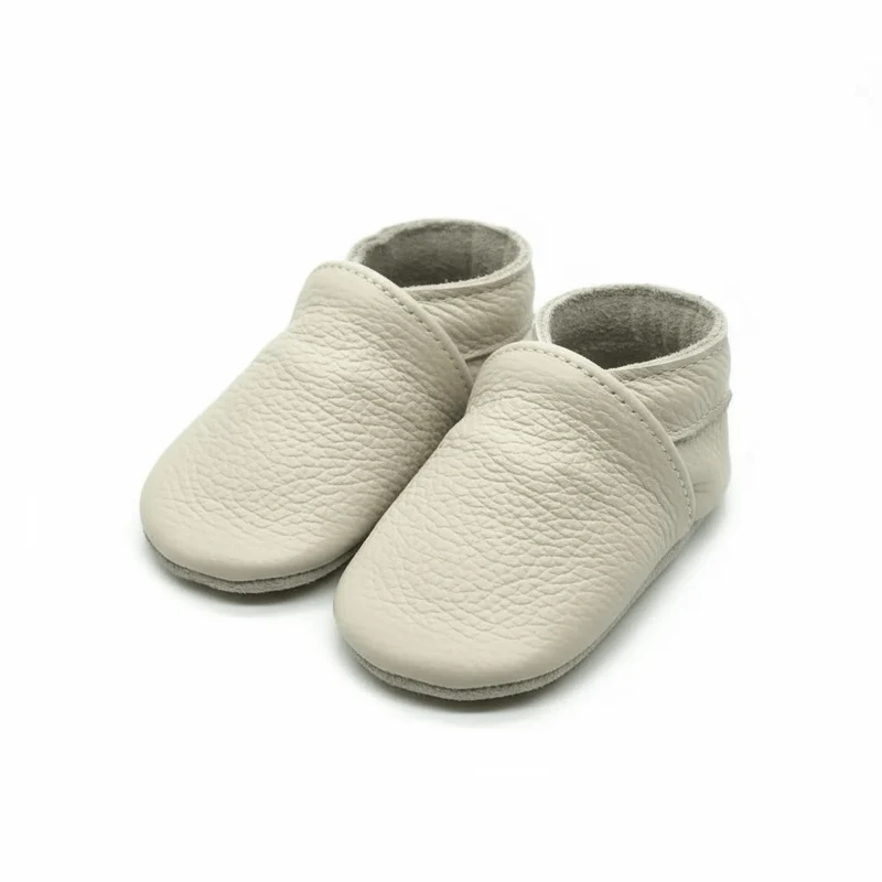 Chaussons Bébé en Cuir Souple