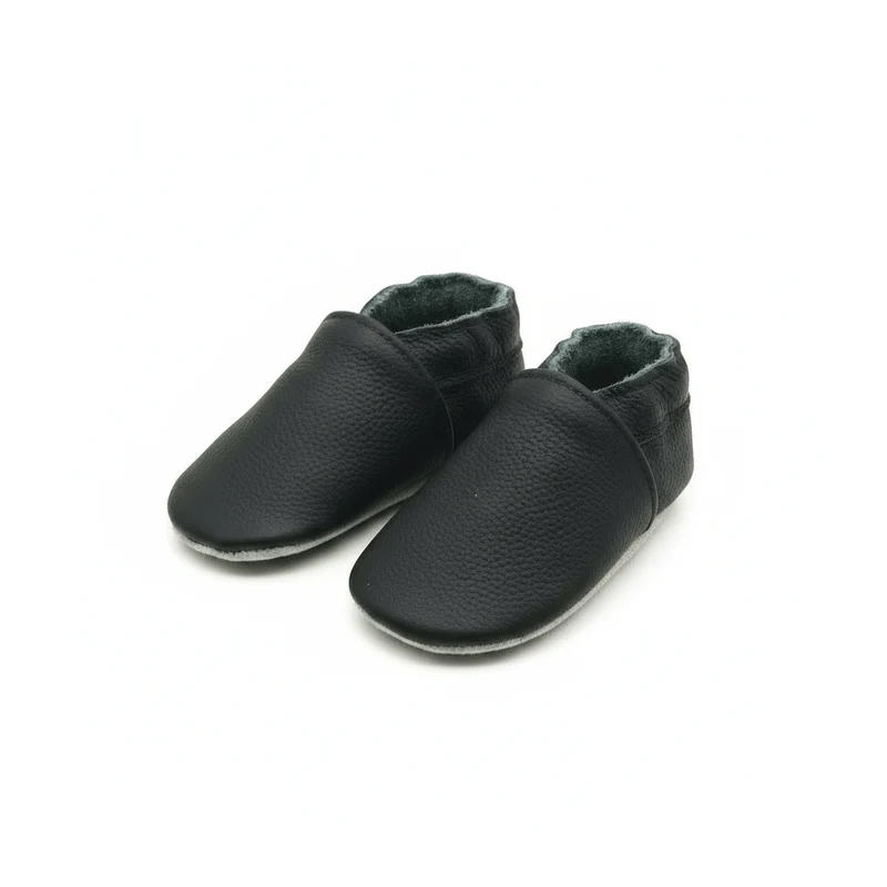 Chaussons Bébé en Cuir Souple