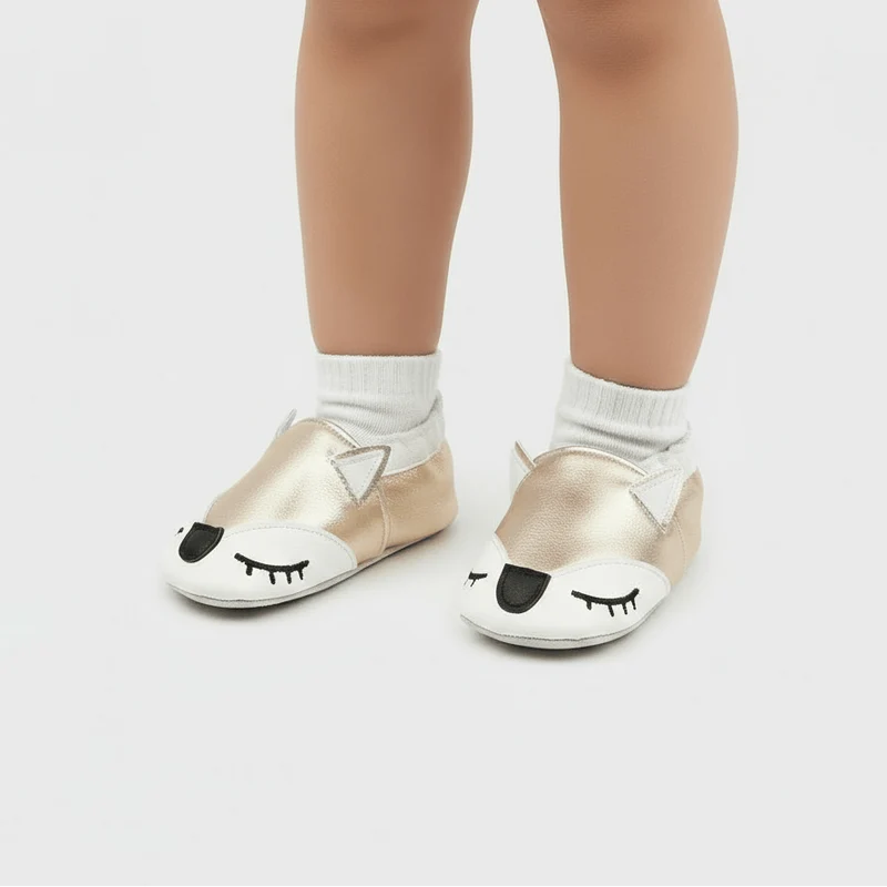 Chausson Cuir Souple Bébé Fille