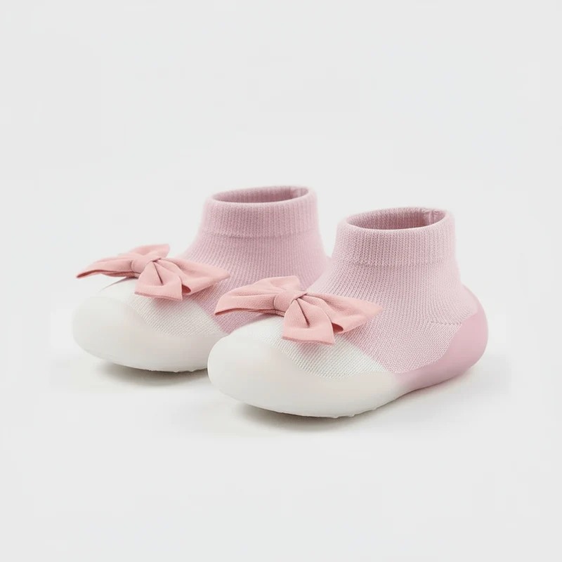 Chaussons Chaussettes à Noeud pour Fille