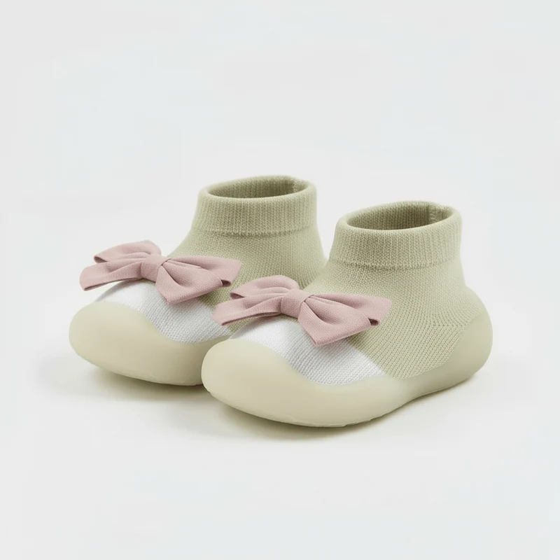 Chaussons Chaussettes à Noeud pour Fille