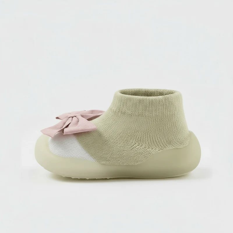 Chaussons Chaussettes à Noeud pour Fille