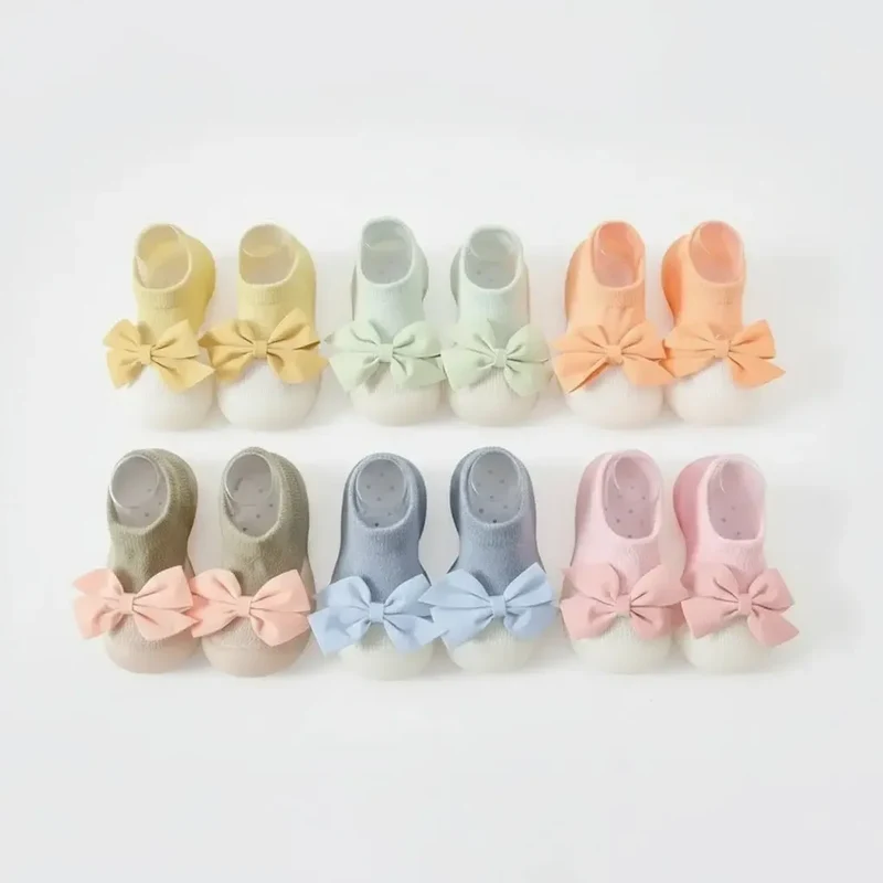 Chaussons Chaussettes à Noeud pour Fille