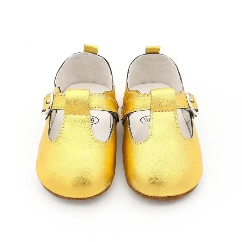 Chaussons Bébé Dorés