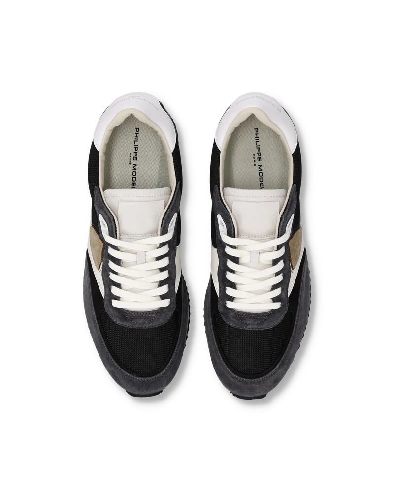 Sneakers Blville Men, Black White Beige