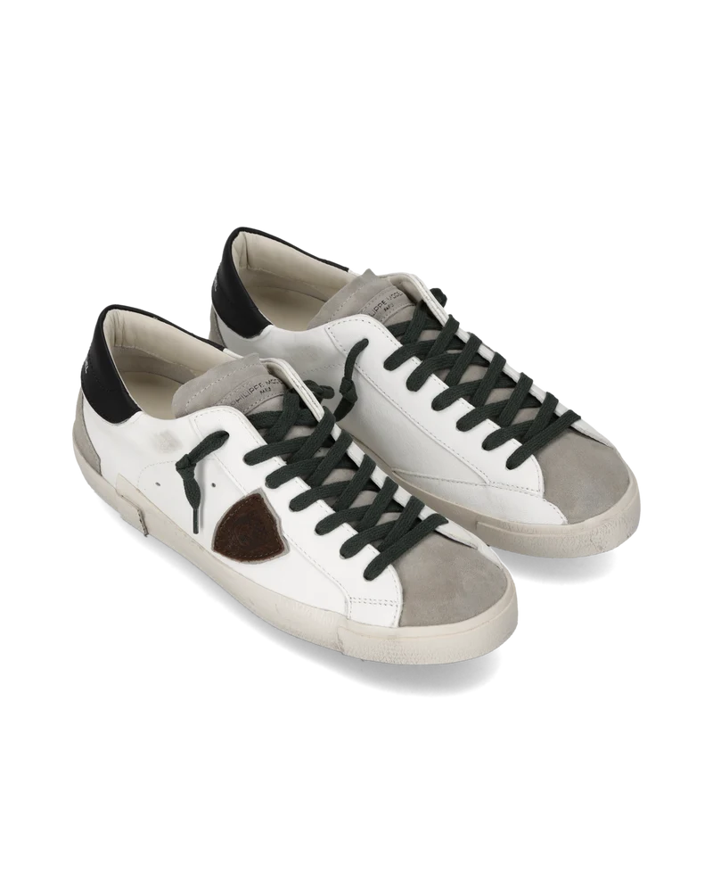 Sneakers Prsx Men, White Black Grey