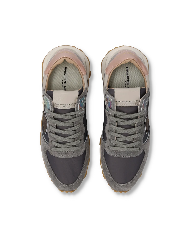 Sneakers Tropez Haute Women, Grey Anthracite Pink