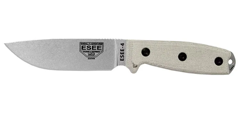 Couteau à lame fixe ESEE ESEE-4 E4P35V acier CPM S35VN lame 116 mm