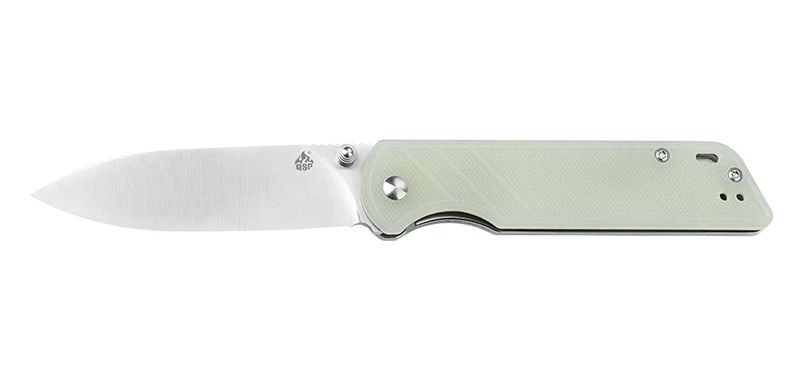 Couteau pliant QSP Parrot - Jade acier D2 lame 82 mm lame drop point
