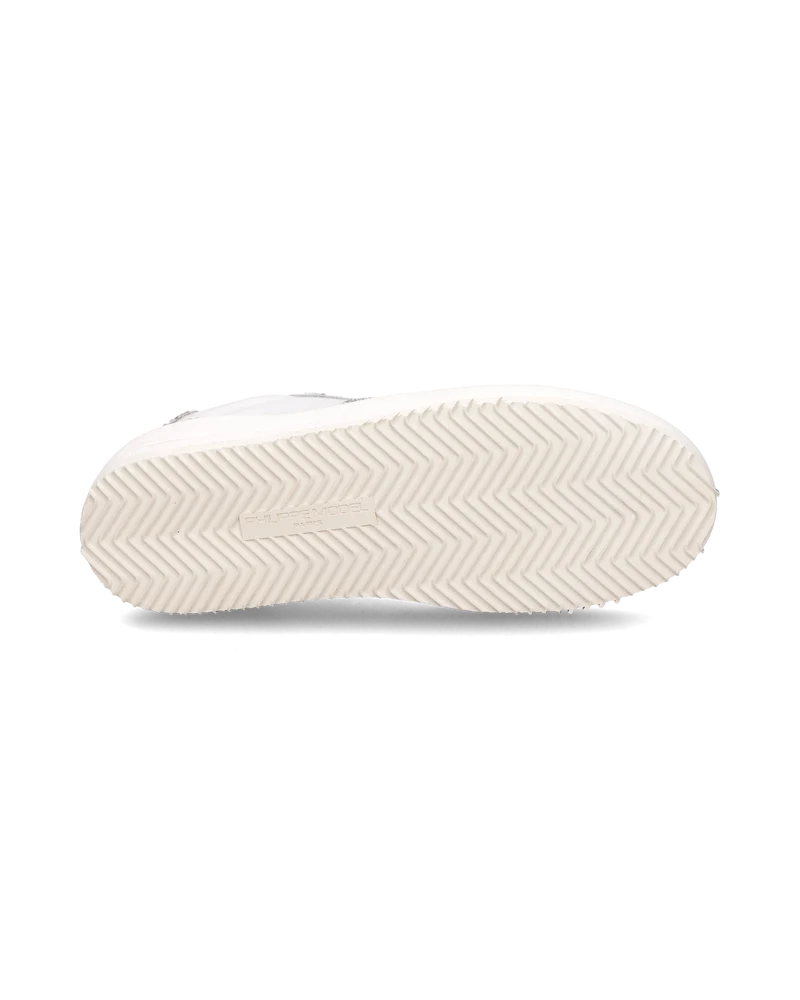 Sneakers Nice Tennis Women with stones, White