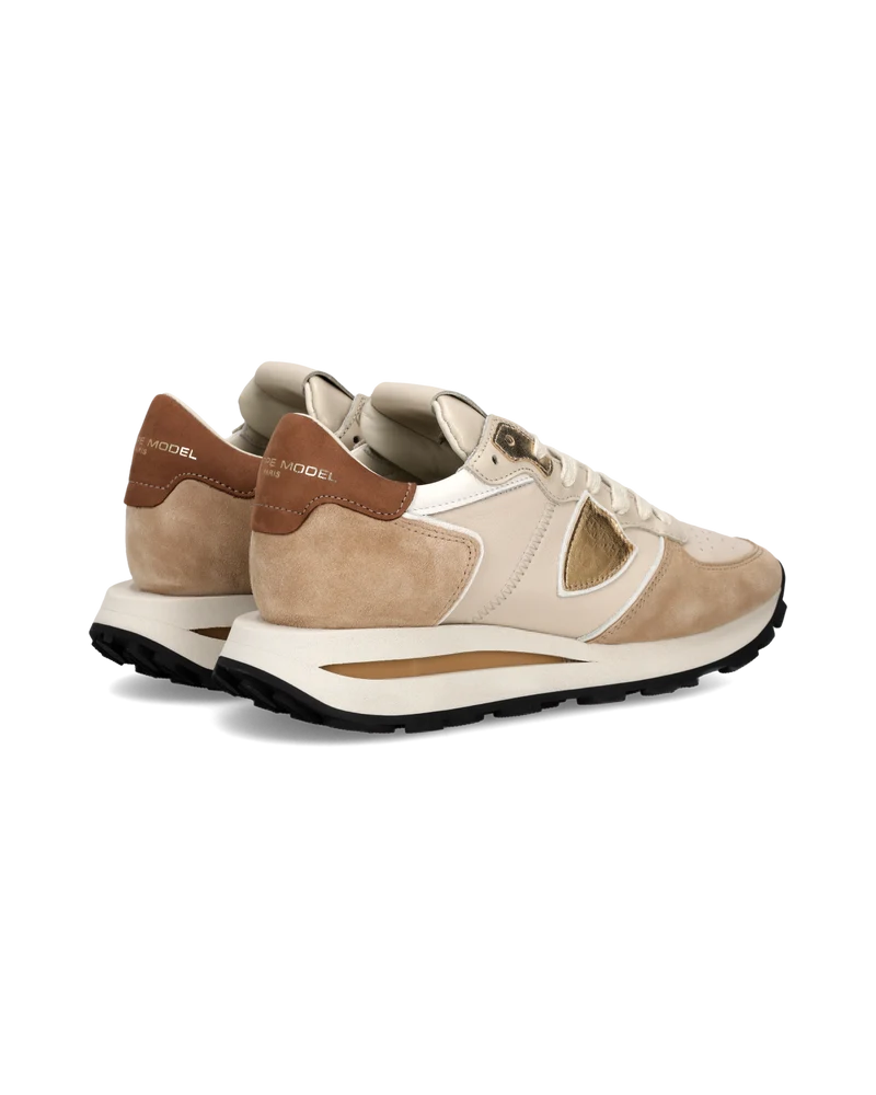 Sneakers Tropez Haute Women, Beige Sand Brown