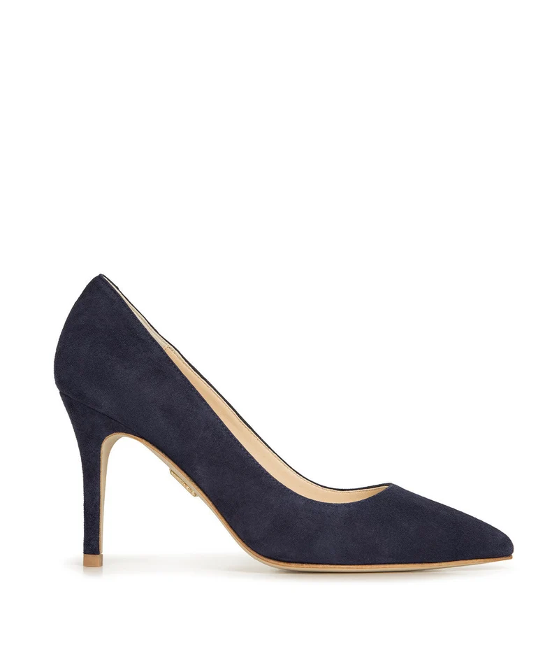 Escarpins MANON Daim Marine