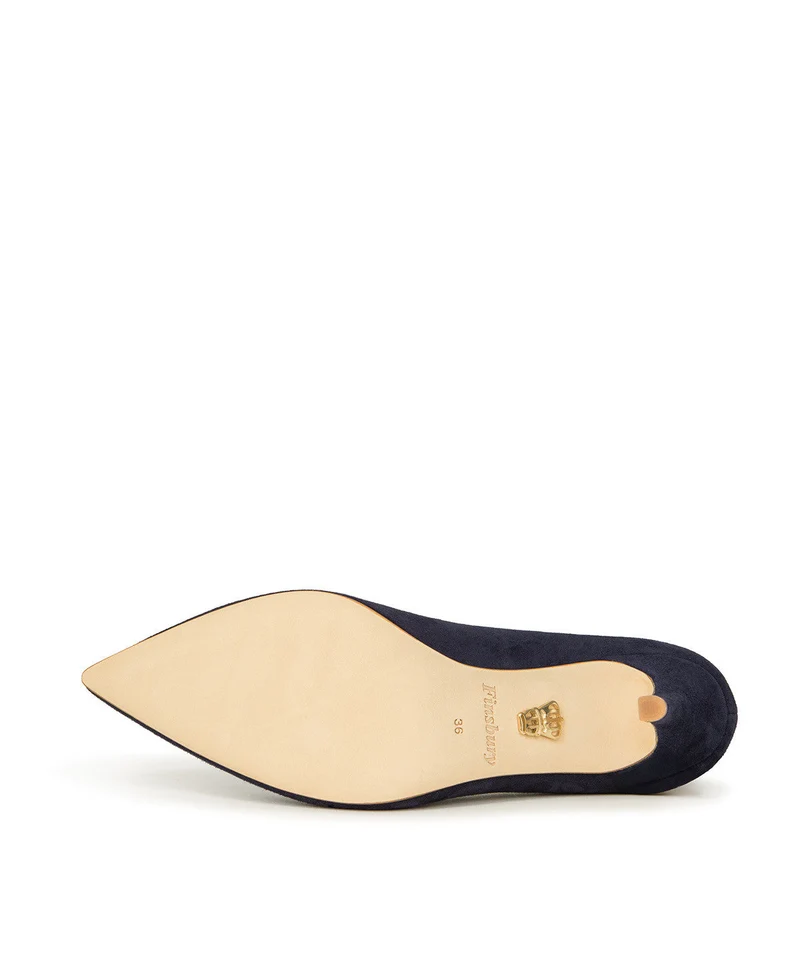 Escarpins MANON Daim Marine
