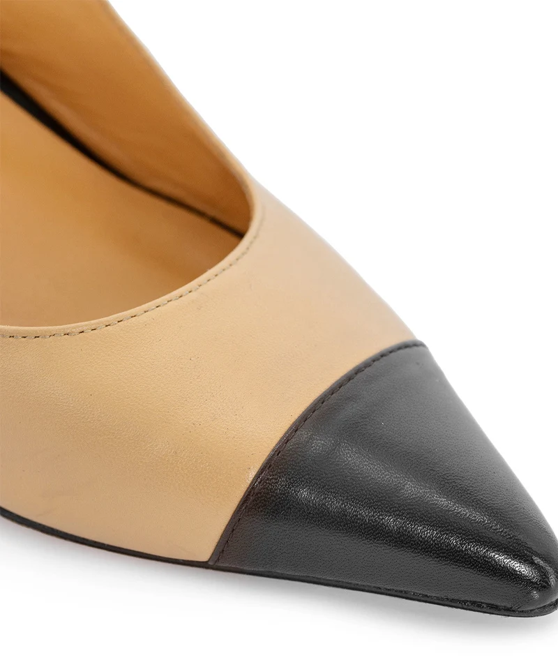 Escarpins CAPRI Beige et Noir
