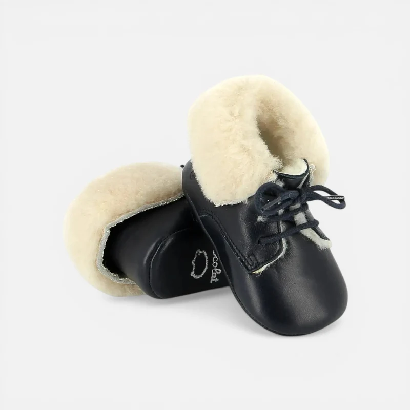 TC 15 FIRST FUR - CUIR LISSE - MARINE