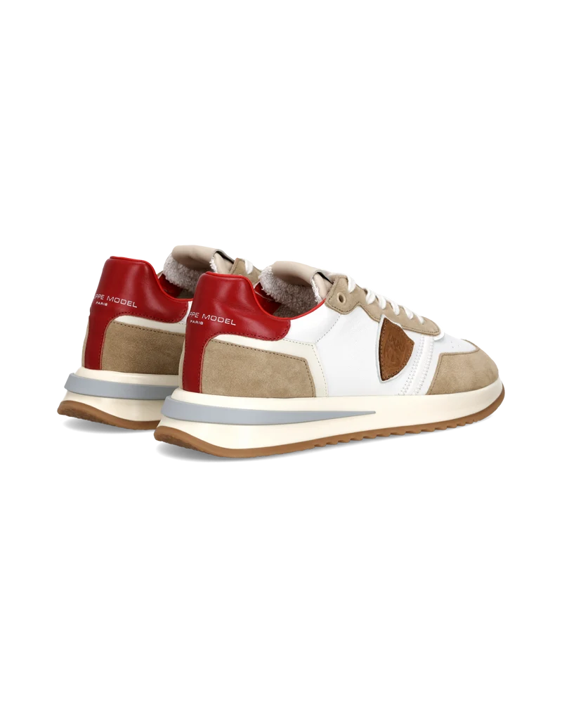 Sneakers Tropez 2.1 Men, White Red Beige