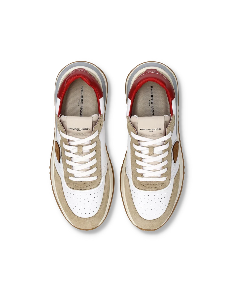 Sneakers Tropez 2.1 Men, White Red Beige
