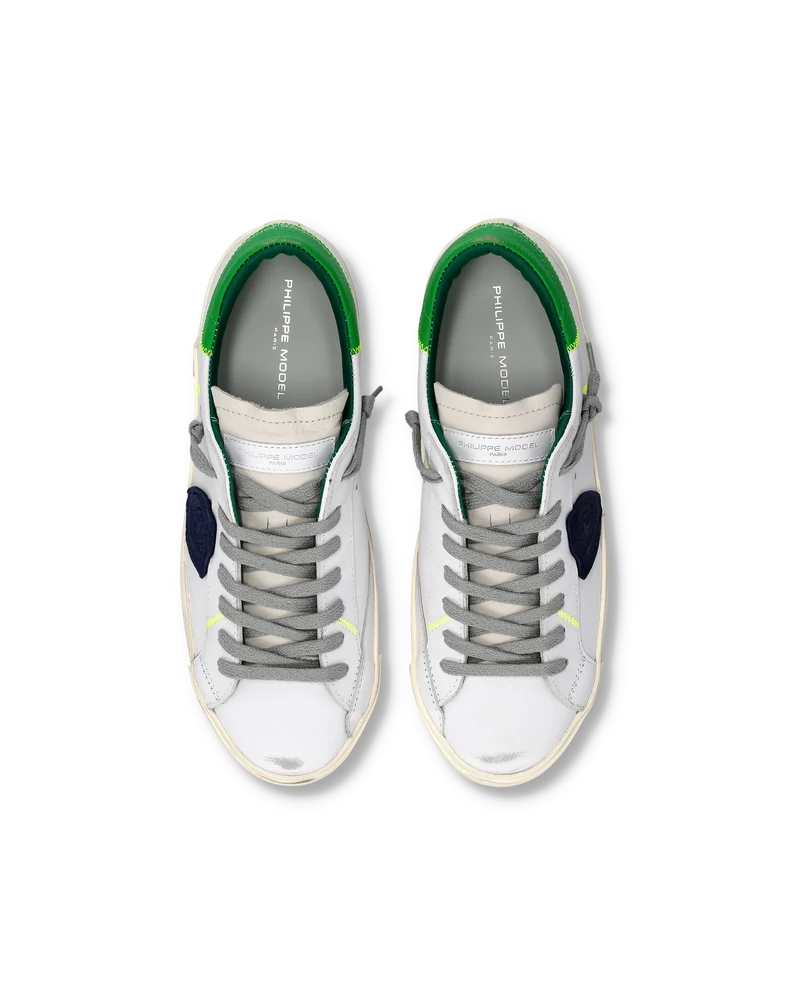 Sneakers Prsx Men, White Green Blue