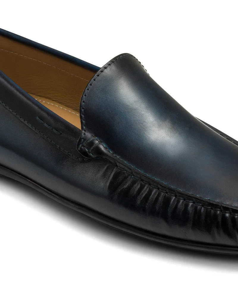 Mocassin LUCA Bleu Patiné