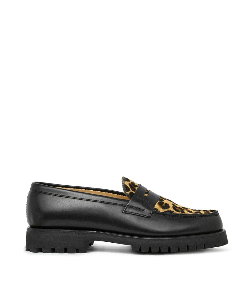 Mocassins LILOU Gomme Léopard