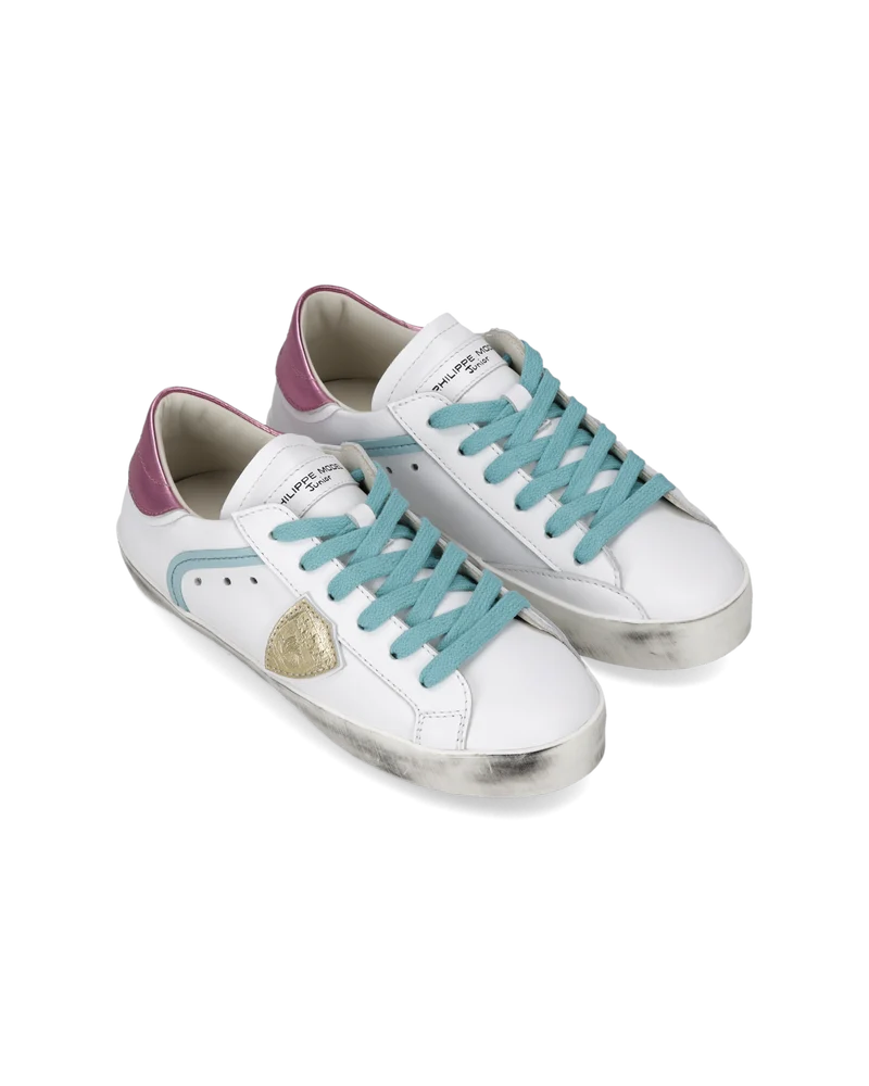 Sneaker Prsx Kids, White Pink Light Blue
