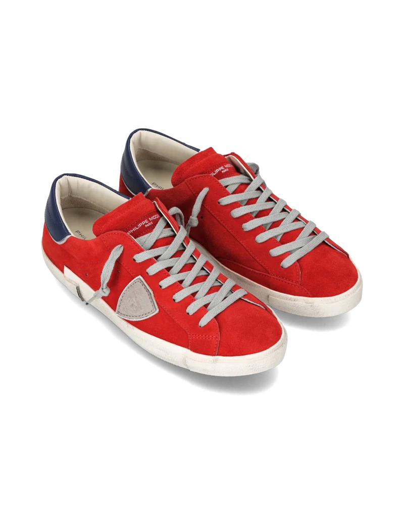Sneakers Prsx Men, Red Grey