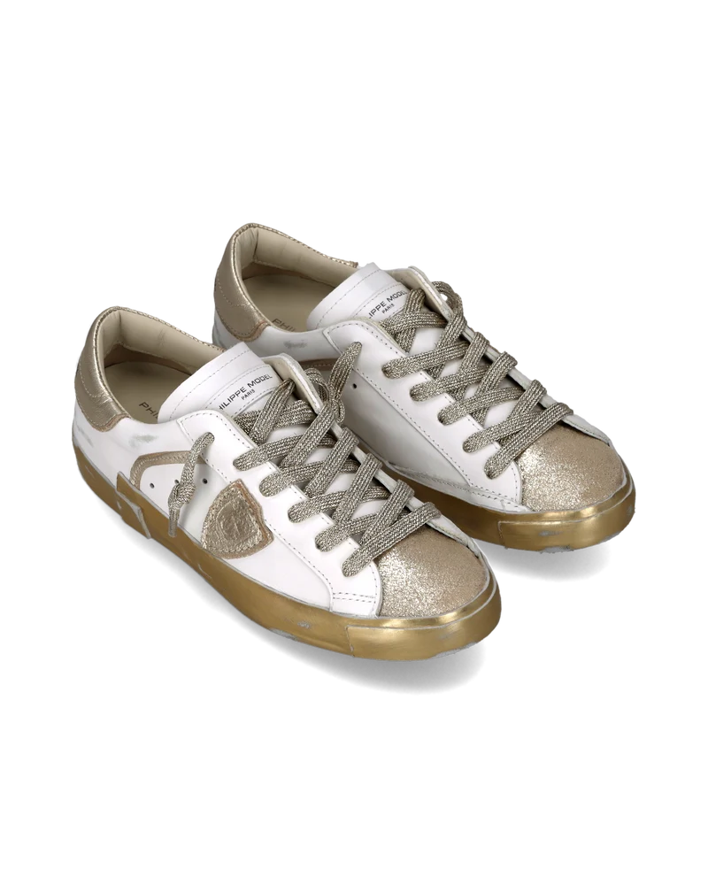 Sneakers Prsx Women, White Gold