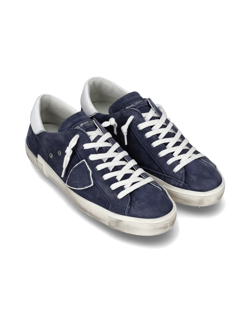 Men's low top Prsx tennis Sneakers, Blue