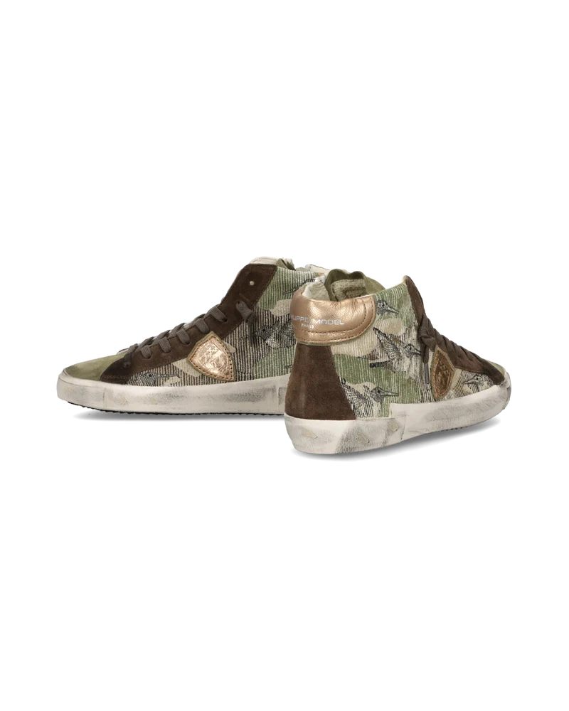 Sneakers Prsx Tennis Women, Olive Green Brown