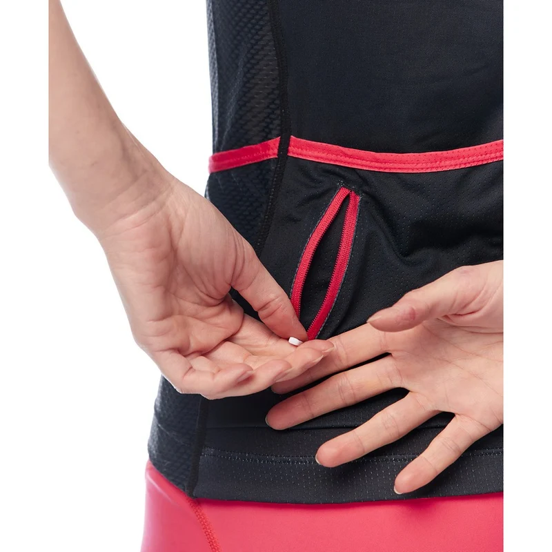 Maillot à manches courtes Jolie Ride Classique Noir (femmes)