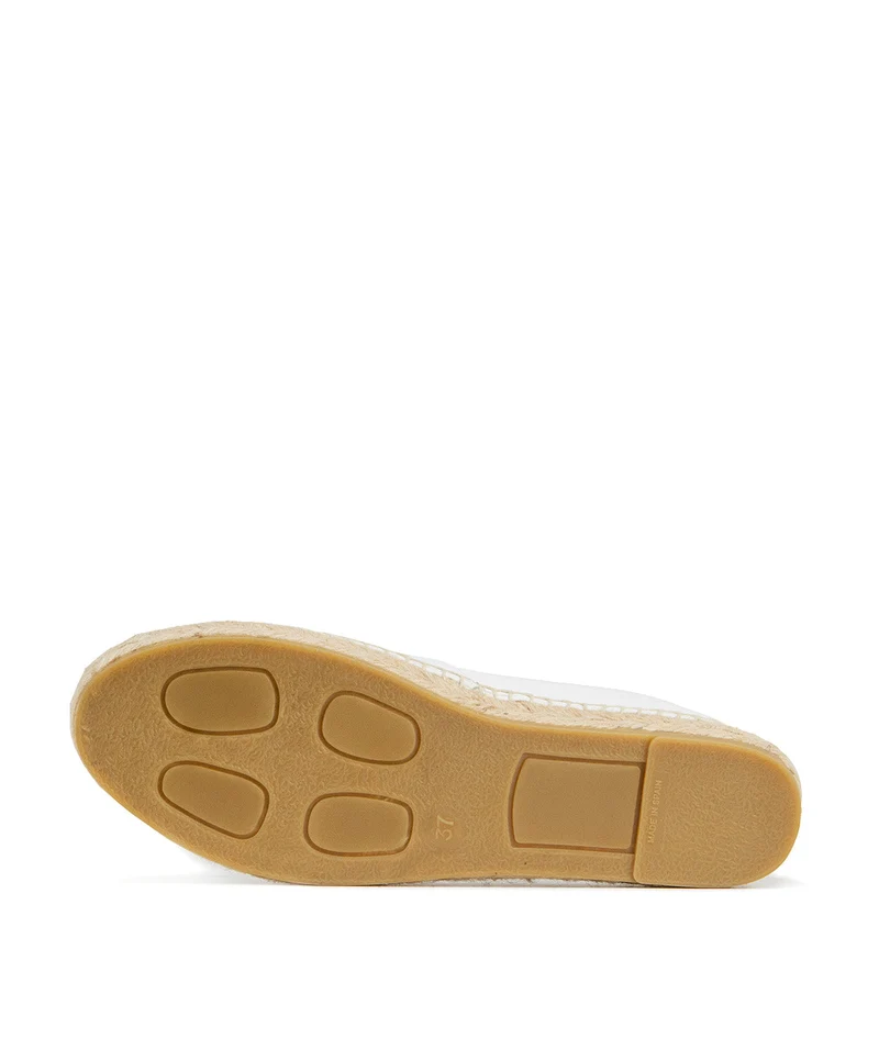 Espadrille IZIA Blanc et Or