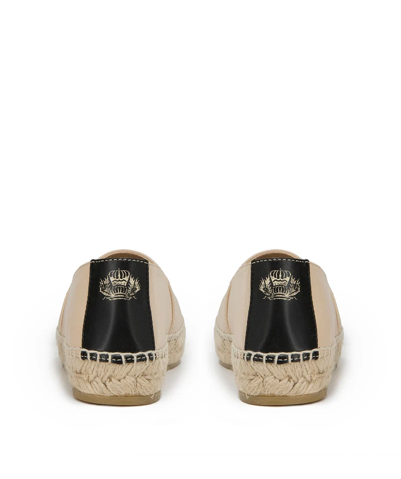 Espadrille IZIA Beige et Noir
