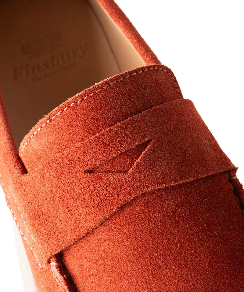 Mocassin ACAPULCO Veau Velours Brique