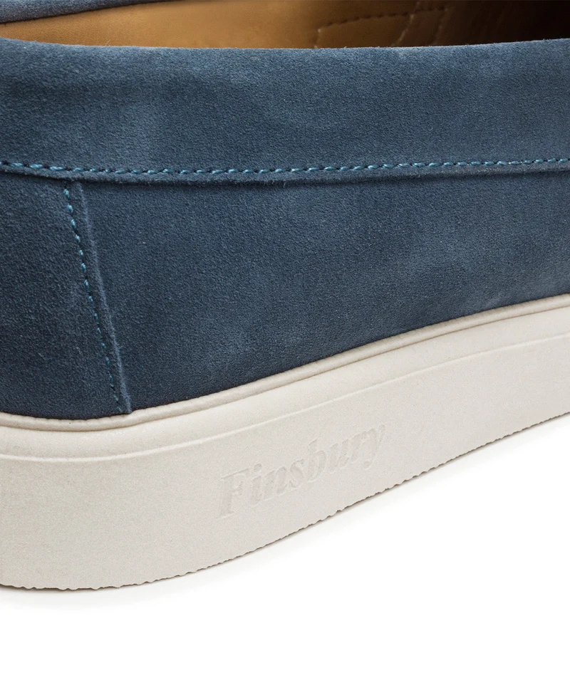 Mocassin ACAPULCO Veau Velours Bleu Azur