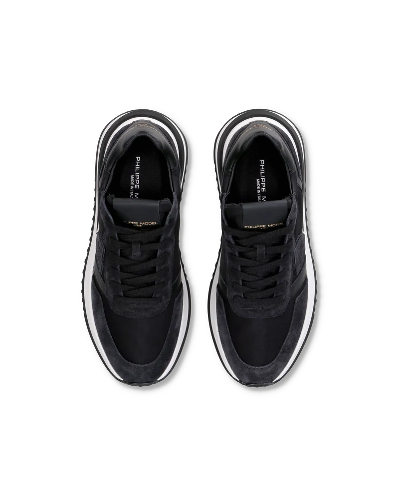 Women's Tropez 2.1 Low-Top Sneakers in Nylon And Leather, Black