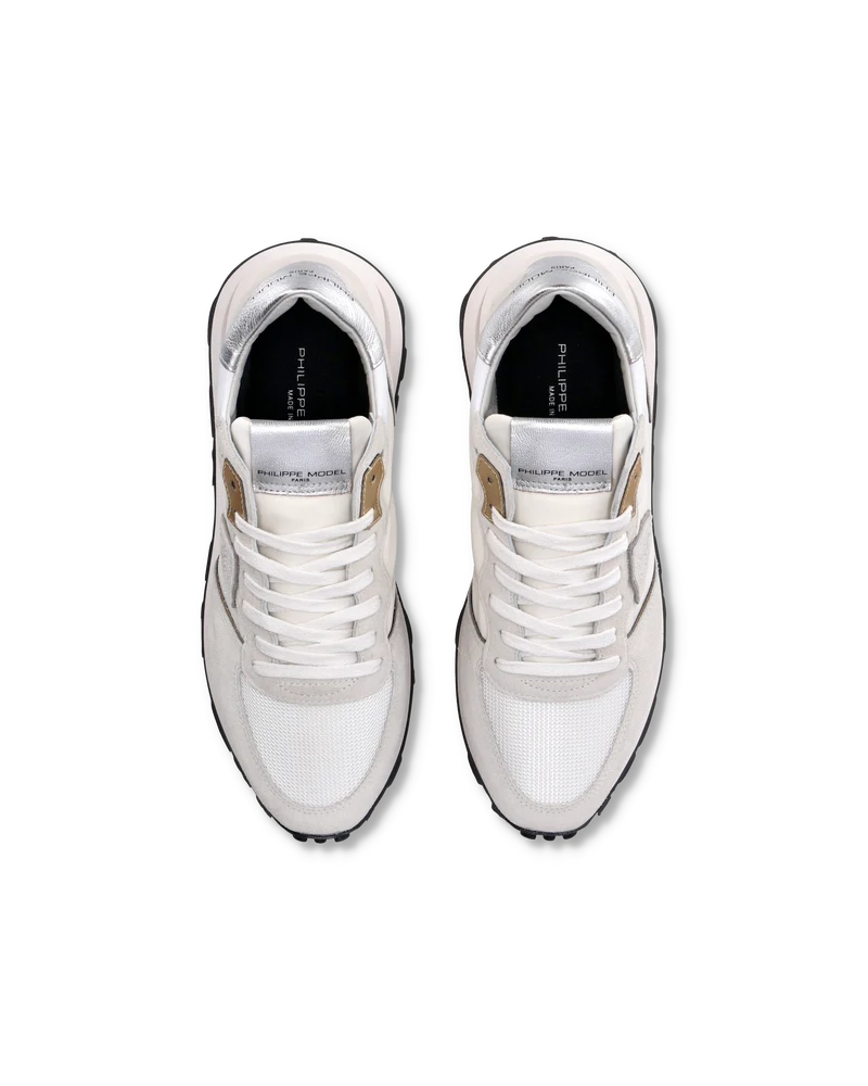 Sneakers Tropez Haute Women, White Silver