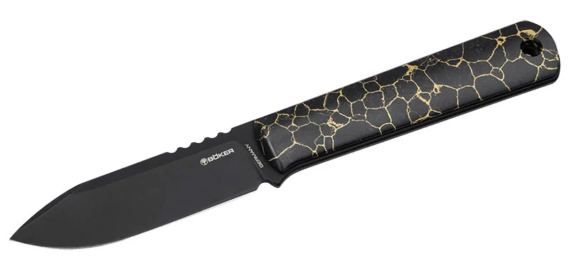 Couteau de cou Boker BFF Packlite TruStone Black acier MagnaCut lame 65 mm