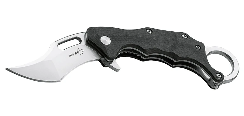 Karambit Boker Plus Wildcat acier D2 lame 71 mm lame karambit fil lisse