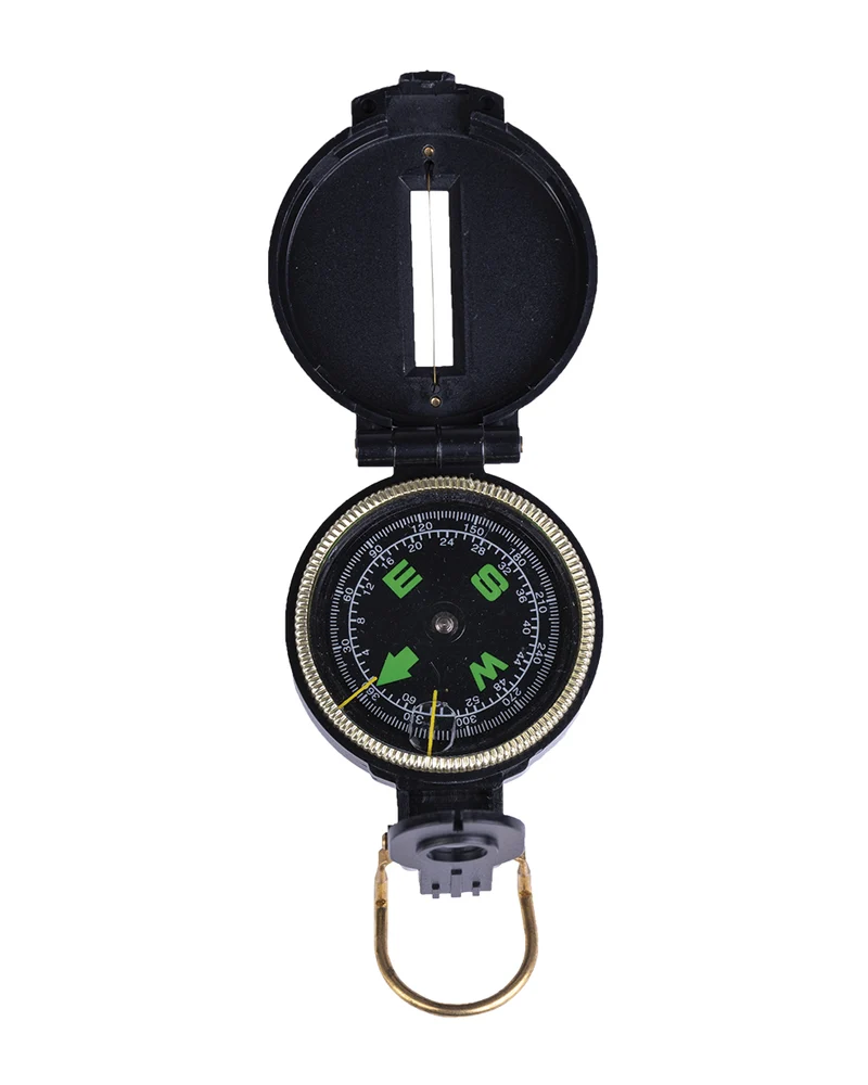 Boussole de visée type US Mil-Tec Engineer boîtier ABS 30 g avec loupe grossissante