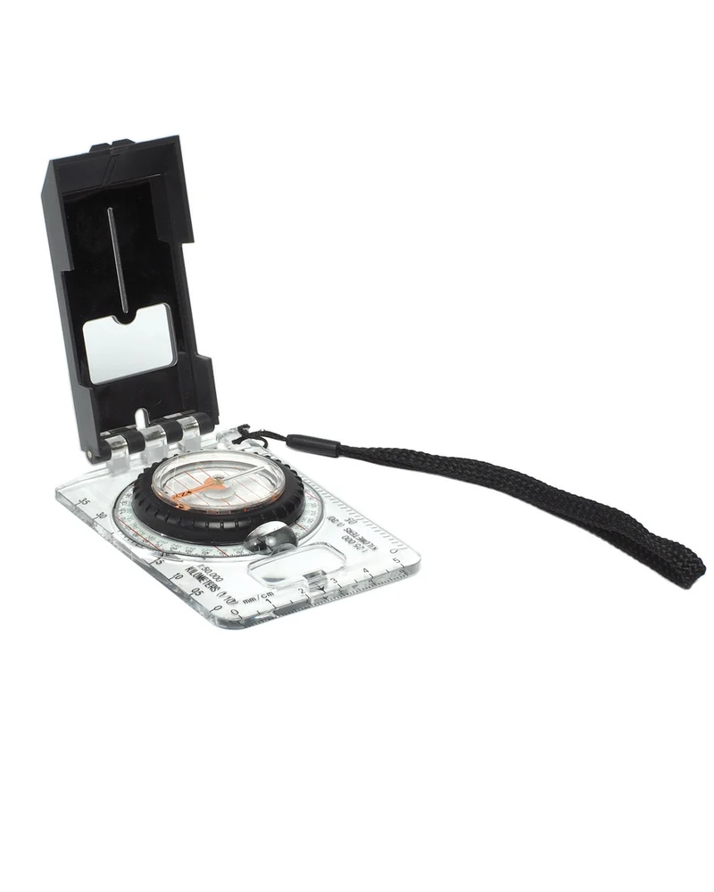 Boussole de carte Mil-Tec Expedition échelles 1:25 000 et 1:50 000 avec capot et cordon