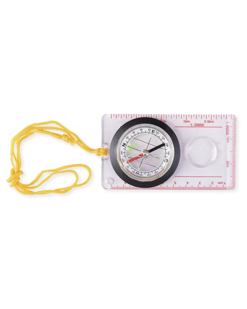 Boussole de carte Mil-Tec plaquette transparente 10,9 x 6,2 cm 50 g double graduation