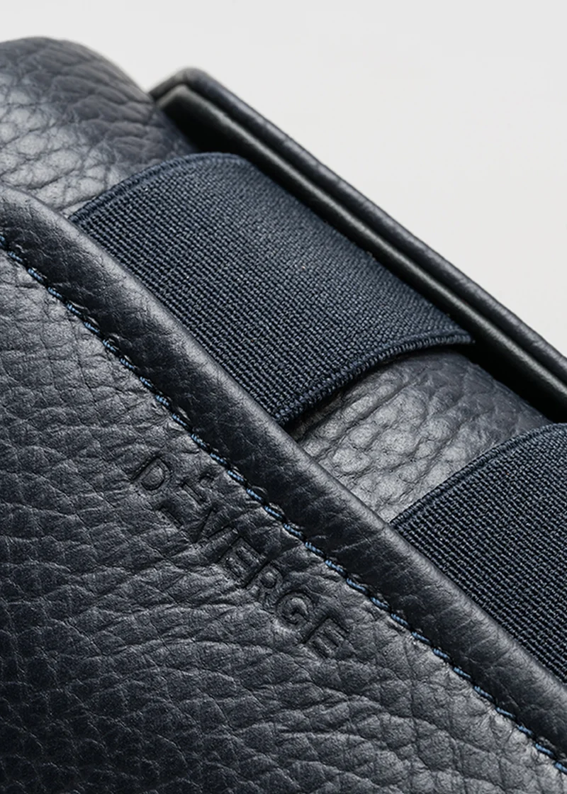 Deep Blue Grain Leather